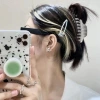 Hot girl ins metal sweet and cool bangs hair clip, broken hair clip, simple clip y2k side clip, Japanese style high appearance level hair accessory Specification image
